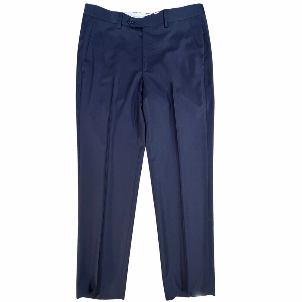 Santorelli Loro Piana Dress Pants Mens 33x28 Super 110's Wool Trousers Navy
Roma